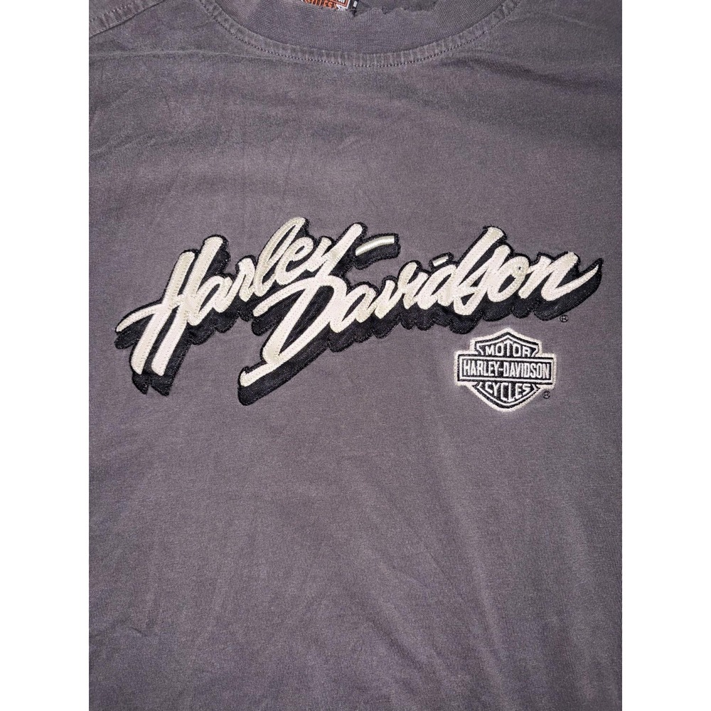 Harley Davidson Shirt Mens XL Gray Motorcycles Pensacola Florida Thrashed